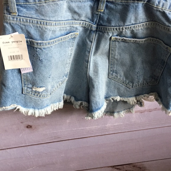 Free People Moonbeam Denim Shortalls - Picture 8 of 8